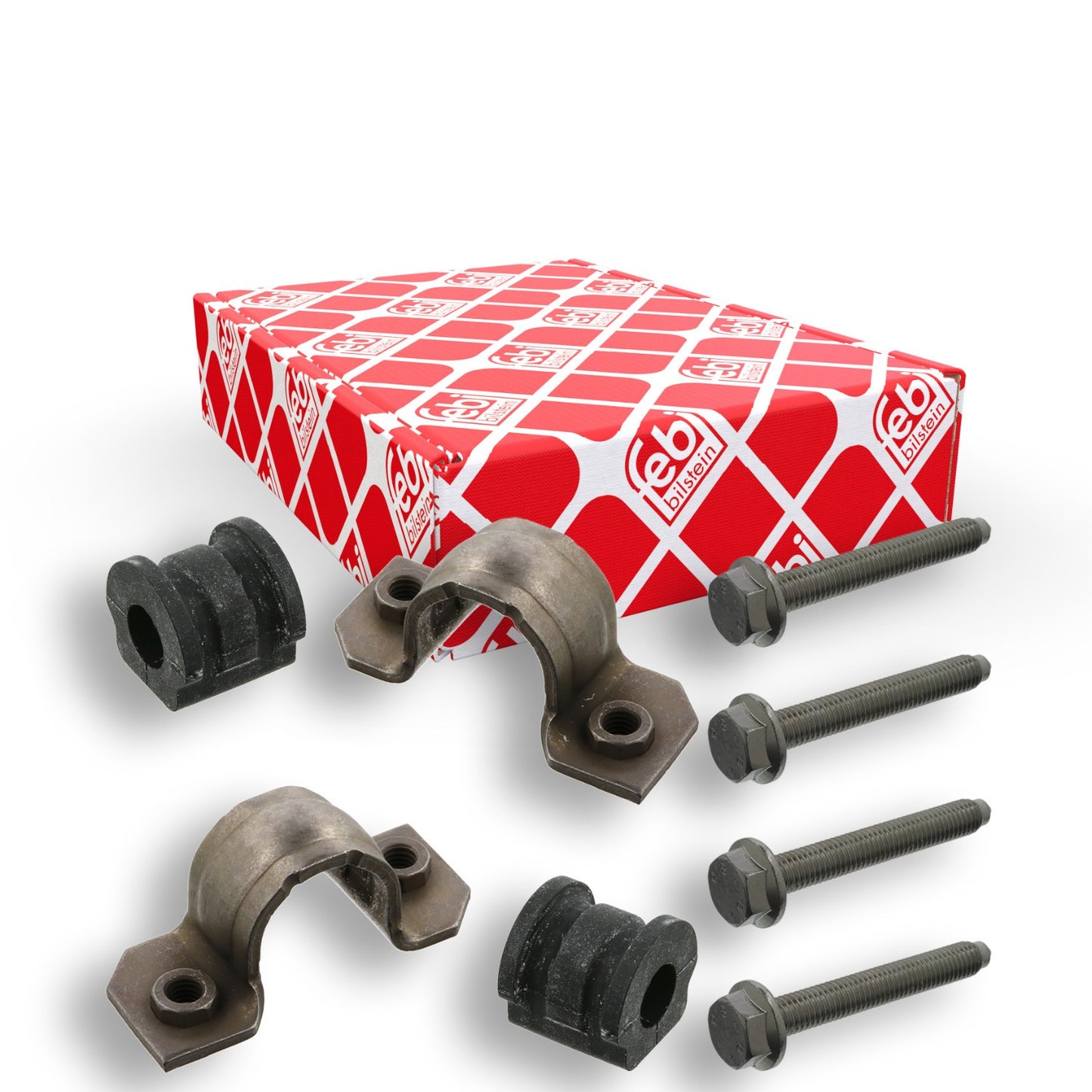 Febi Bilstein KIT GOMA BARRA ESTABILIZADORA DELANTERA C/ABRAZADERA Vw GOL HATCH BACK 1.6 L 2009 - 2020 / Vw GOL SEDAN 1.6 L 2009 - 2018 / Vw LUPO 1.6 L 2005 - 2009 / Vw POLO 2 L 2003 - 2007 / V F37660
