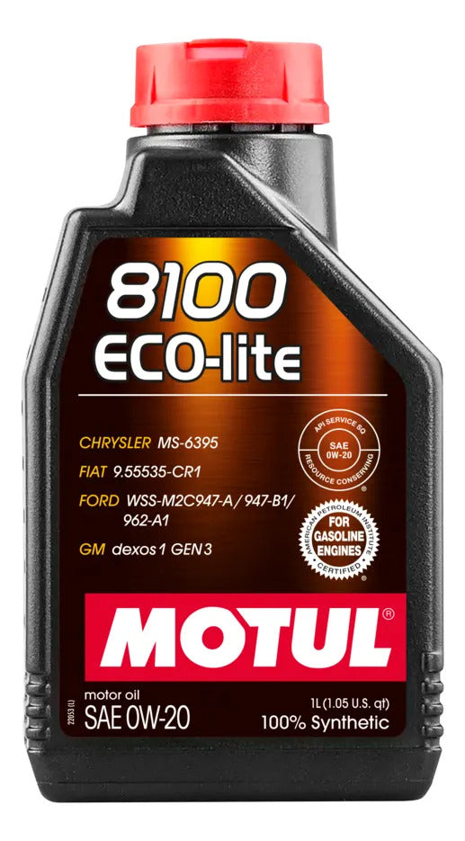 Motul Aceite de Motor MT8100ECOLITE0W20-1L