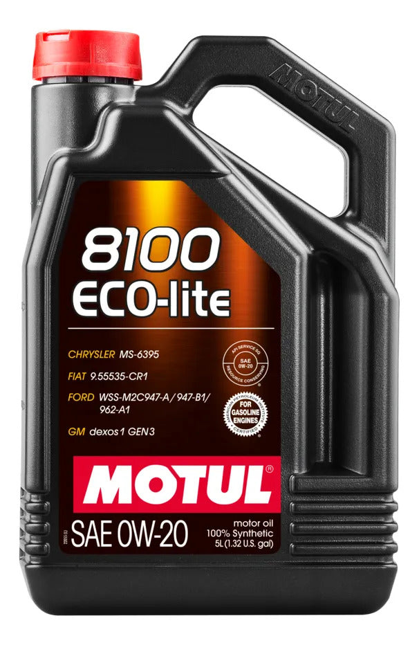 Motul Aceite de Motor MT8100ECOLITE0W20-5L