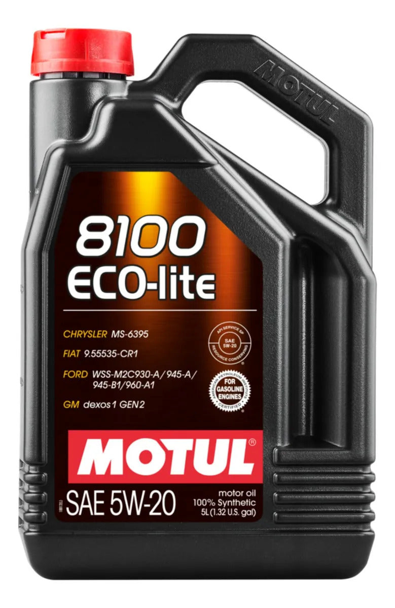 Aceite Motor Auto Motul 8100 5w20 Ecolite Dexos1 5l
