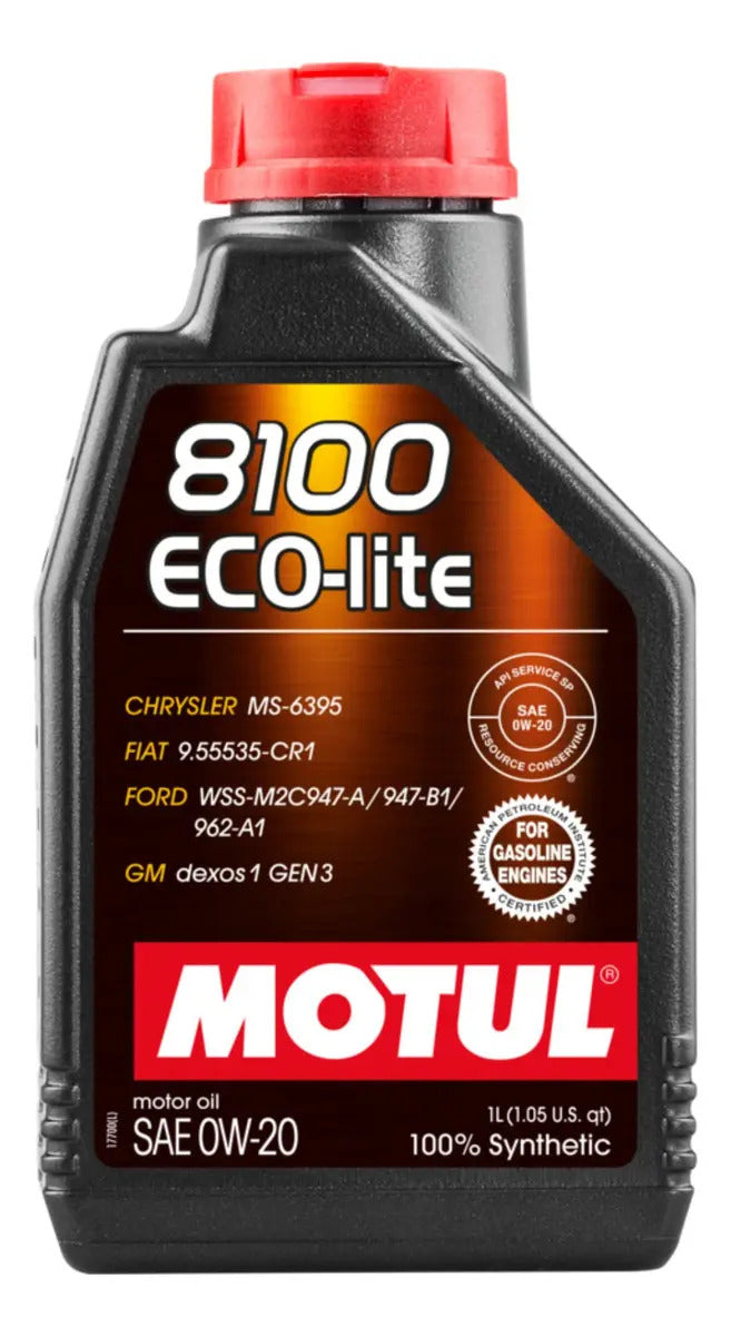 Aceite Motor Auto Motul 8100 0w20 Ecolite Dexos1 Api Sp 1l