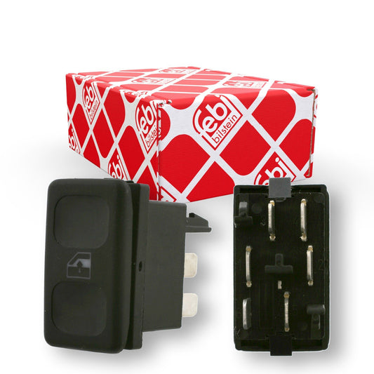 Febi Bilstein Pieza Interruptor Vidrios Electricos Seat Cordoba 1.6 (01-03), VW Golf A2 1.8 (87-92), A2 GTI 1.8 (89-92), Jetta A2 1.8 (87-92) F14080